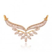 Beautifully Crafted Diamond Necklace & Matching Earrings in 18K Yellow Gold with Certified Diamonds - TM0526P
